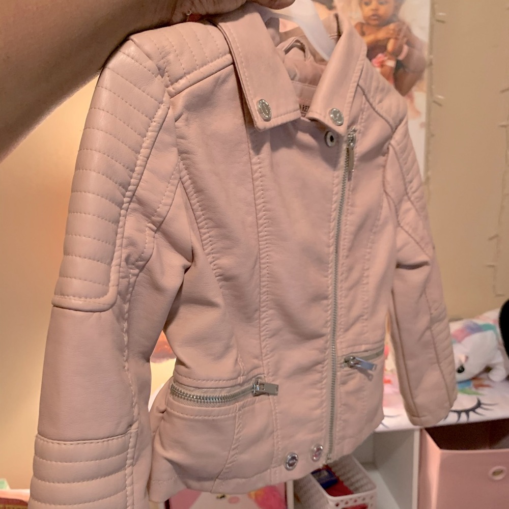 Toddlers Faux Leather Jacket